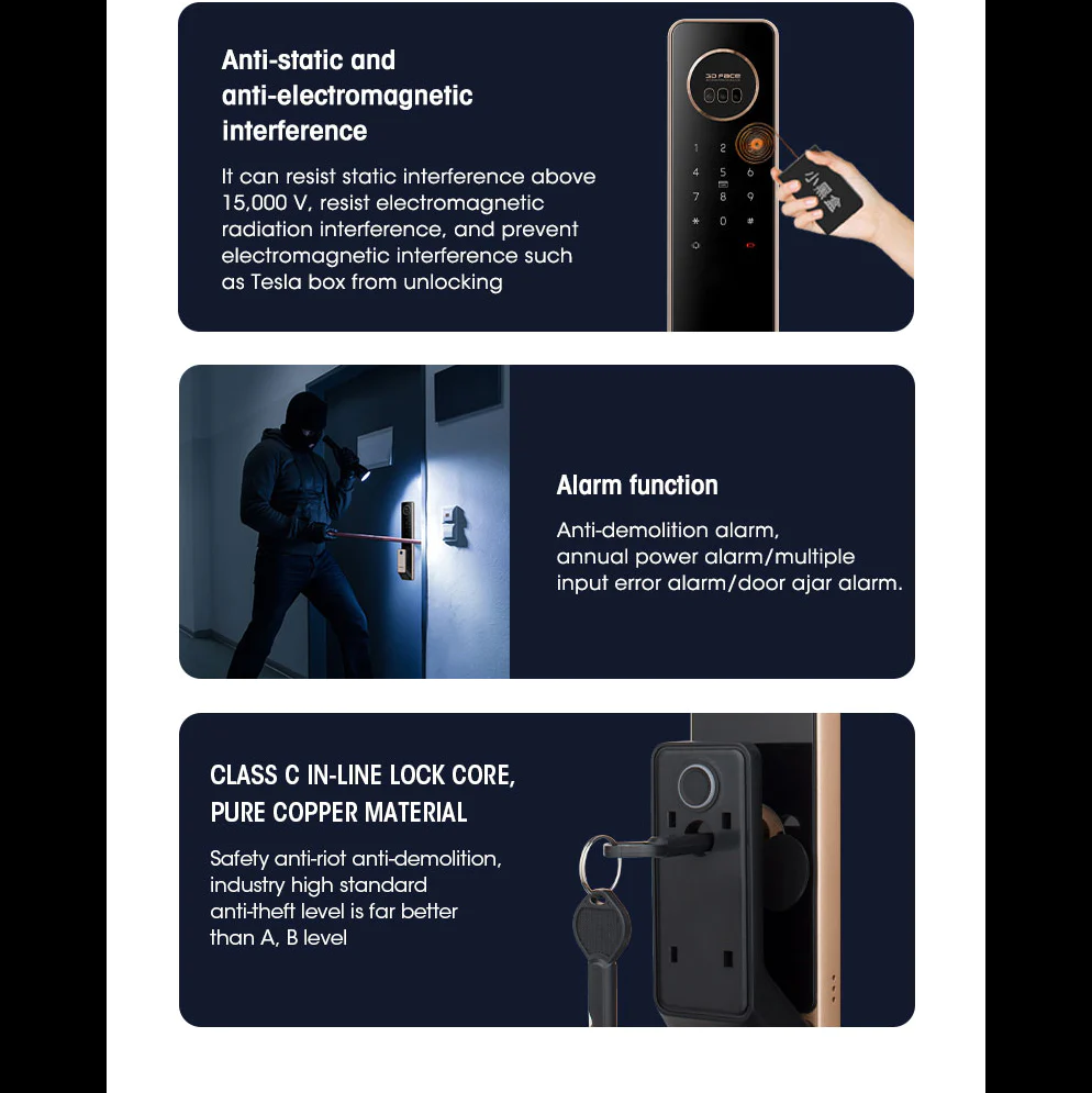 Biometrisches Schloss LS-T100A – Produktfoto