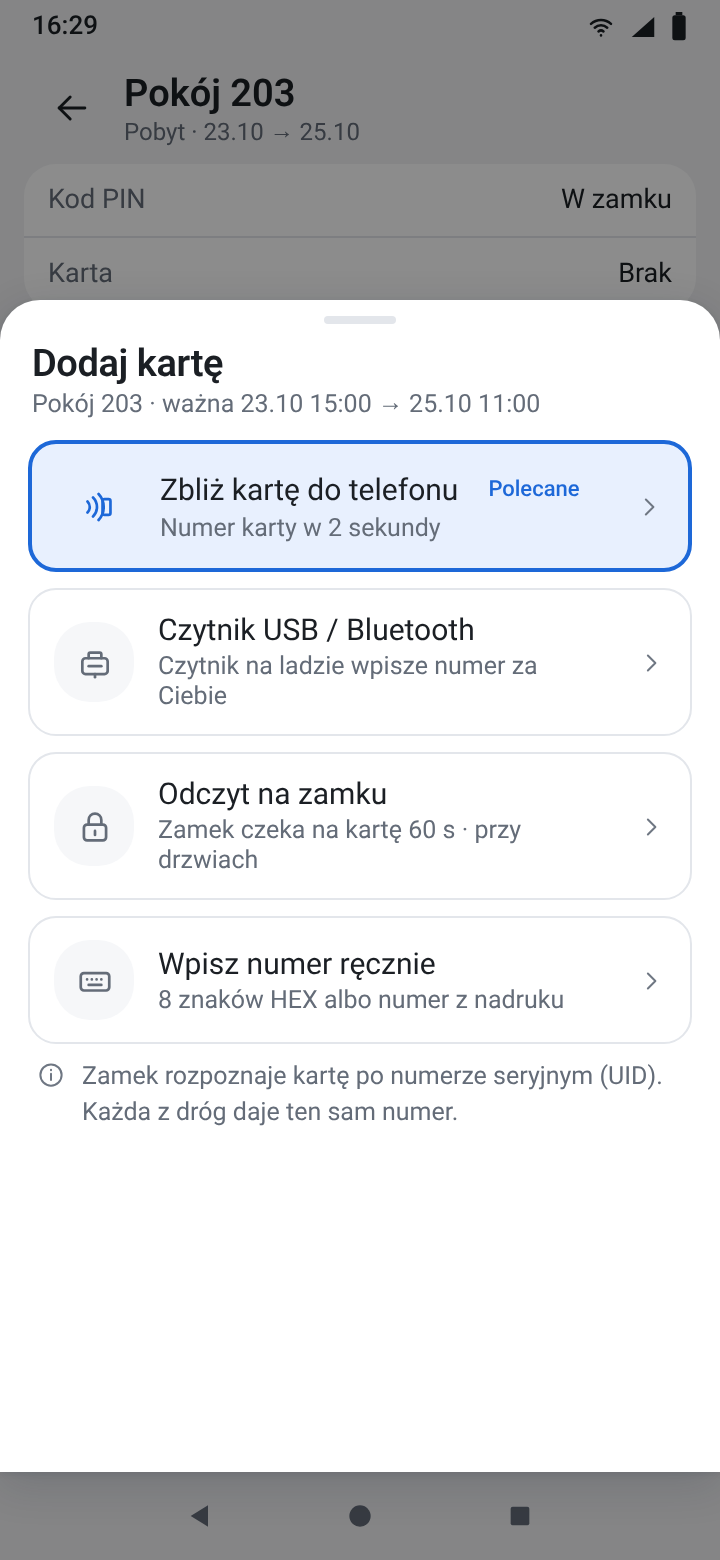 Adicionar cartão: quatro formas
